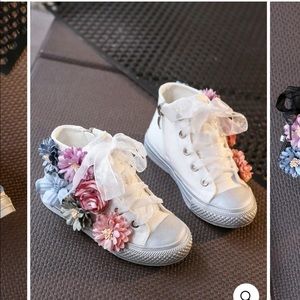 Fashion All Kids Floral High Top Sneakers